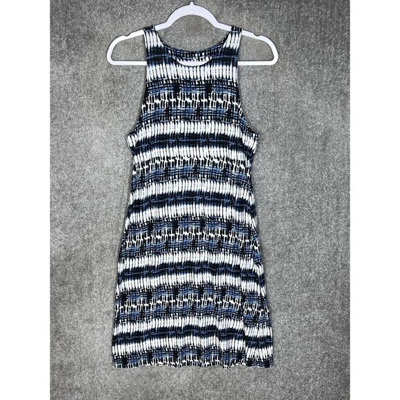 Athleta Santorini Tank Dress Womens Size Medium Blue Tie Dye Stretch‎ Sleeveless - Picture 1 of 6